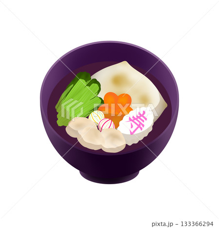 お正月_雑煮のイラスト 133366294
