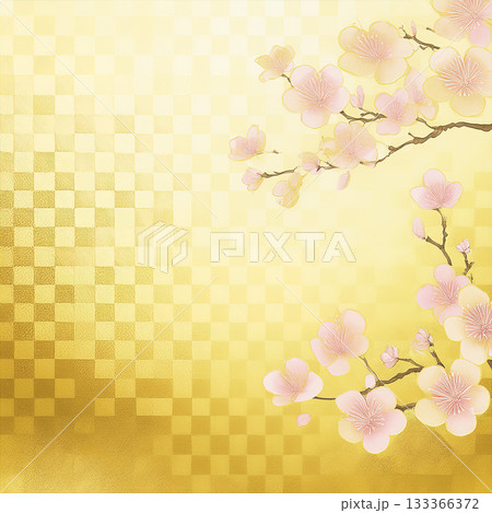 背景素材 桜 和柄 背景素材 桜 和柄 133366372