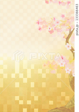 背景素材 桜 和柄 背景素材 桜 和柄 133366463