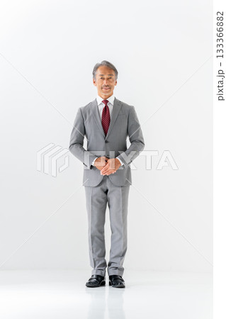 ビジネスマン　ポートレート　全身 133366882