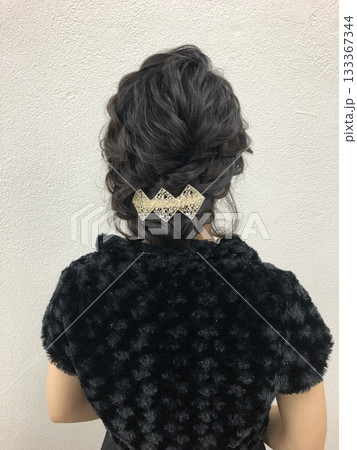 ヘアセット　アップスタイル 133367344