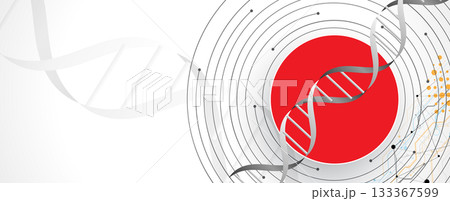 Futuristic DNA science background, connected neural network Futuristic DNA science background, connected neural network 133367599