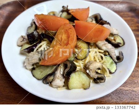 はもとトマトとなすのスパゲティ はもとトマトとなすのスパゲティ 133367742