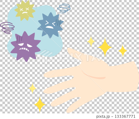 清潔的雙手和微弱的細菌 清潔的雙手和微弱的細菌 133367771