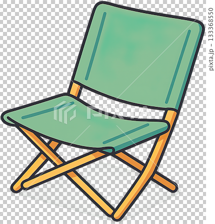 色彩鮮豔的露營裝備插圖 133368550