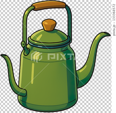 Brightly colored camping equipment illustrations 133368572