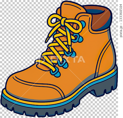 Brightly colored camping equipment illustrations Brightly colored camping equipment illustrations 133368584