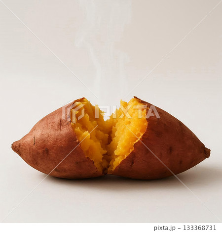 秋の味覚・焼き芋の断面 133368731