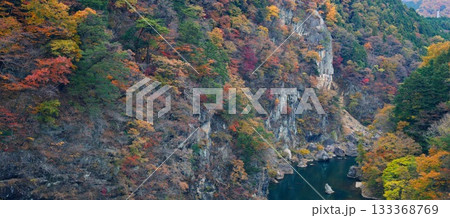 鬼怒川温泉の紅葉 133368769