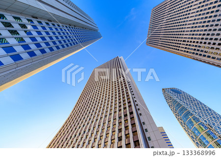 東京　新宿区　西新宿の都市風景 133368996