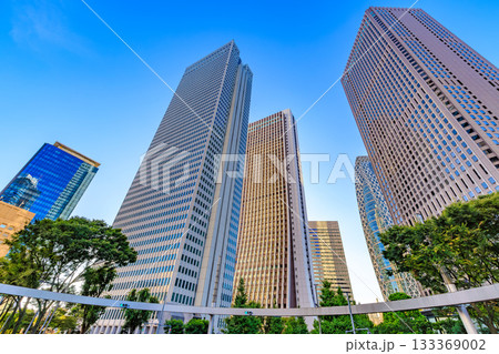 東京　新宿区　西新宿の都市風景 133369002