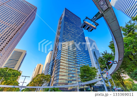 東京　新宿区　西新宿の都市風景 133369011