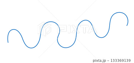 Doodle blue line, vector illustration, decorative abstract art Doodle blue line, vector illustration, decorative abstract art 133369139