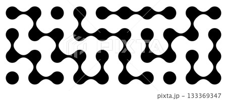 Connect dot geometric pattern. Neural metaball connections bg, science abstract wallpaper 133369347