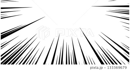 Speed line comic background. Radial burst cartoon effect, motion vector pattern Speed line comic background. Radial burst cartoon effect, motion vector pattern 133369679