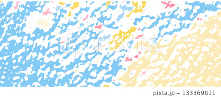 Pink yellow blue 2d pattern. Pastel sky with splashes of pastel-colored paint Pink yellow blue 2d pattern. Pastel sky with splashes of pastel-colored paint 133369811