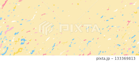 Pink yellow blue 2d pattern. Pastel sky with splashes of pastel-colored paint Pink yellow blue 2d pattern. Pastel sky with splashes of pastel-colored paint 133369813