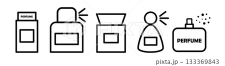Vector icon of a men s fragrance bottle Vector icon of a men s fragrance bottle 133369843