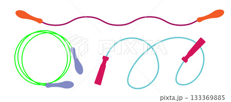 Skipping rope icon. Jump rope sport symbol Skipping rope icon. Jump rope sport symbol 133369885