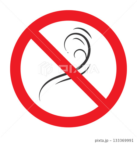 Stop smell perfume icon and anti odour symbol 133369991