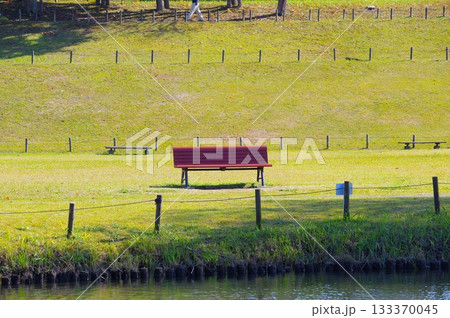 公園のベンチ 133370045