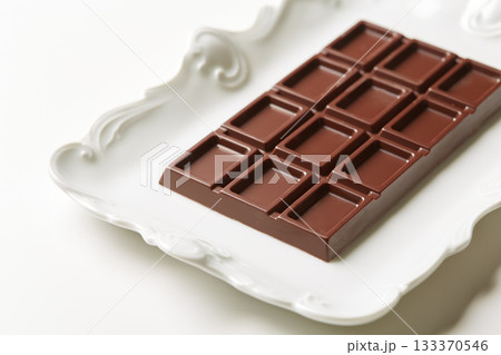 ビター板チョコレートのイメージ ビター板チョコレートのイメージ 133370546