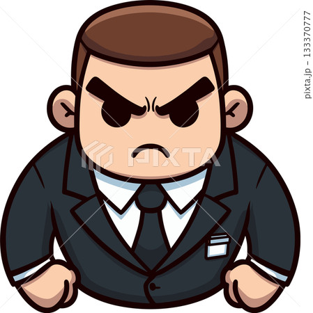 スーツのボディーガードのイラスト 133370777