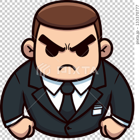 スーツのボディーガードのイラスト 133370777