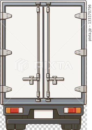 トラックの荷台の扉のイラスト 133370796