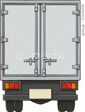 トラックの荷台の扉のイラスト 133370797