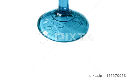 Blue crystal vase. 133370938