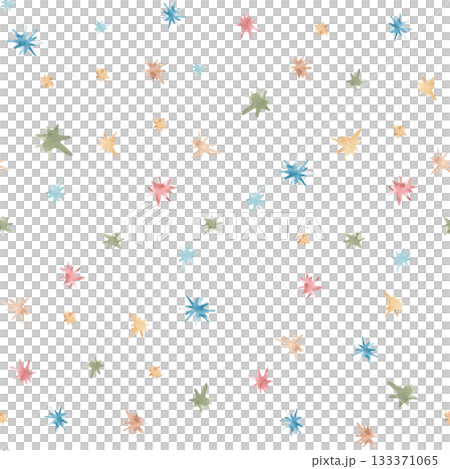 A seamless pattern with stylized multicolored stars. Watercolor illustration in a childish style for nursery design, apparel, packaging, and fabric printing. A seamless pattern with stylized multicolored stars. Watercolor illustration in a childish style for nursery design, apparel, packaging, and fabric printing. 133371065