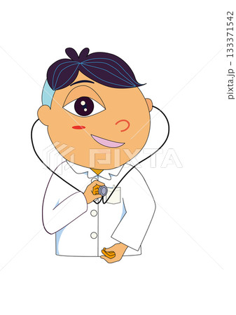 医療従事者 聴診器 持つ 人物イラスト 医療従事者 聴診器 持つ 人物イラスト 133371542