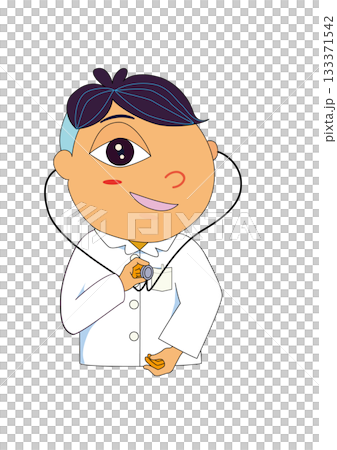 医療従事者 聴診器 持つ 人物イラスト 医療従事者 聴診器 持つ 人物イラスト 133371542