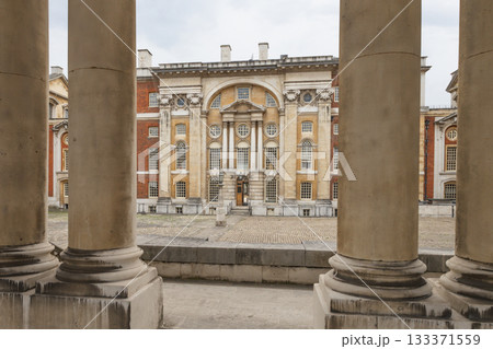 Framed Colonnade View of Old Royal Naval College, Greenwich, London 133371559