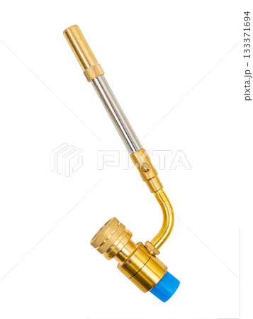 Gas burner on a white background. Gas burner on a white background. 133371694