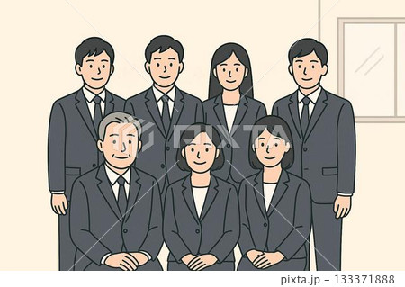 フォーマルな場での集合写真 133371888