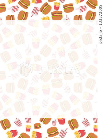 ハンバーガーのフレーム 133372005