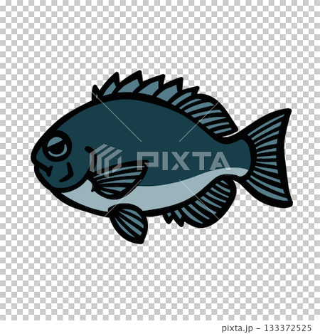 Illustration of a cute angry gray 133372525