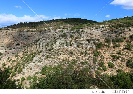 Landscape in the mountains of Israel. 133373594