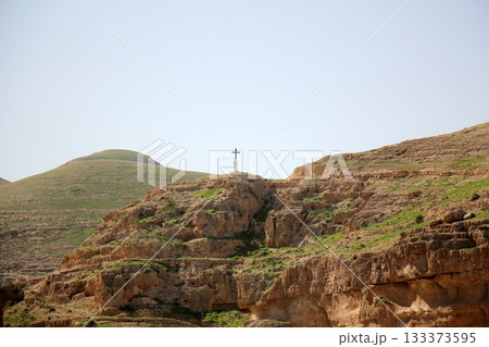 Landscape in the mountains of Israel. 133373595