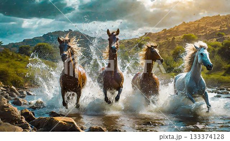 man and woman on the rocks man and woman on the rocks 133374128