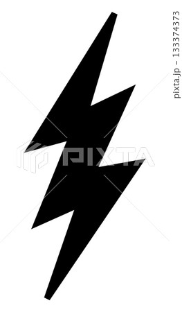 Electric power and energy with bold lightning bolt symbol Electric power and energy with bold lightning bolt symbol 133374373