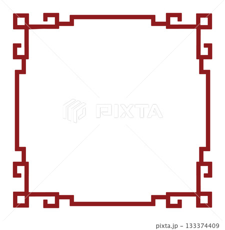 Elegant vintage frame with geometric border design 133374409