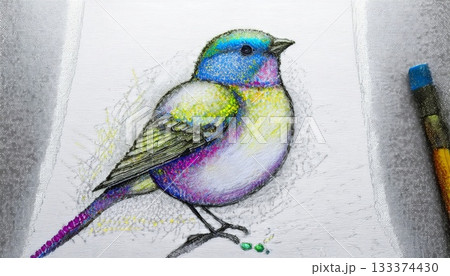 portrait of a bird with a bird 133374430