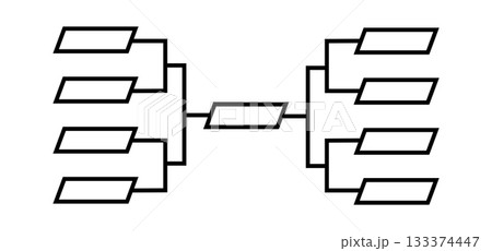 Tournament bracket chart icons for competition design Tournament bracket chart icons for competition design 133374447
