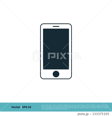 Smartphone Icon Vector Logo Template Illustration Design. Vector EPS 10. 133375105