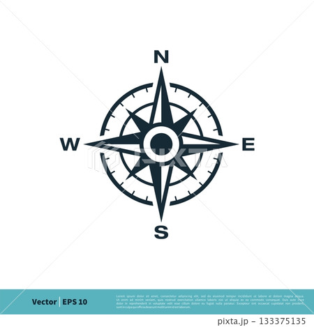 Compass Rose Icon Vector Logo Template Illustration Design. Vector EPS 10. Compass Rose Icon Vector Logo Template Illustration Design. Vector EPS 10. 133375135