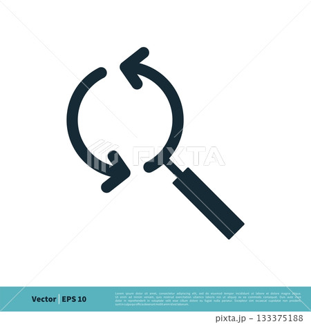 Magnifying Glass Icon Vector Logo Template Illustration Design. Vector EPS 10. 133375188