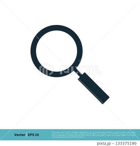 Magnifying Glass Icon Vector Logo Template Illustration Design. Vector EPS 10. 133375190